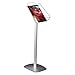 Business Advertising Brochure Stand Plus 8-1/2X11 Paper Area, Portrait Silver Anodized Aluminum Body & Acrylic Shelf and Header