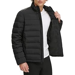 DKNY Men's Jon Quilted Stand Collar Puffer