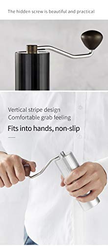 HERO Manuelle Kaffeemühle, Multi-Mahlgrad für French Press Chemex Moka Pot Hand Drip Pour Over Aeropress, Rostfreier… – Bild 8