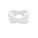 Women's White Crossover Silicone Ring Size 07