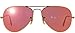 Ray-Ban Aviator Classic, Demiglos Brushed Bronze/ Red Mirror, 58 mm