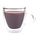 Eparé Glass Espresso Cups - Set of 4 Double Walled Espresso Cups with Handle - 2 oz Single Shot Latte Glasses Cup - Clear Double Insulated Coffee or Cappuccino Mug