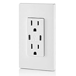 Leviton T5635-W 30W (6A) USB Dual Type-C/C Power