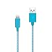 iPhone 6 Charger, 6Ft 2 Pack Long, F-color Nylon Braided Charger Lightning to USB Cord Apple Certified for iPhone 6S 6 Plus 5S 5C iPhone SE, iPad Air 2 3 Mini 2 3 4, iPad Pro iPod Touch 5 Orange Blue