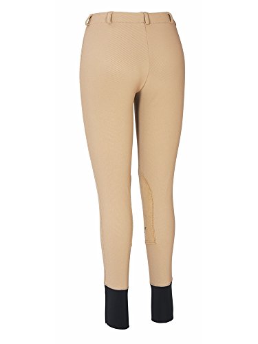 TuffRider Women's Ribb Lowrise Pull-On Breeches, Taupe, 28