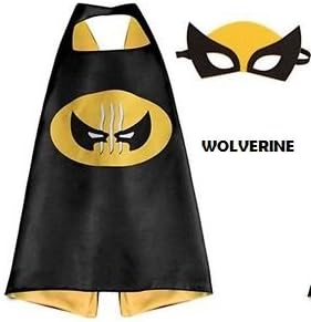 Superhero Cape with free Mask for kids - Party Costume (Wolverine)