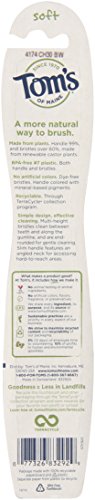 Tom's of Maine Naturally Clean Toothbrush, Soft, Pack of 6