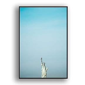 Framed Canvas Wall Art for Living Room, Bedroom Brooklyn Bridge and New York City Canvas Prints for Modern Home Decoration Ready to Hang - 16"x24" inches