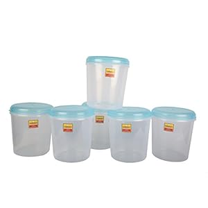 Laplast – 40021559 Plastic Storage Container, 3-Litre, Set of 6, Transparent