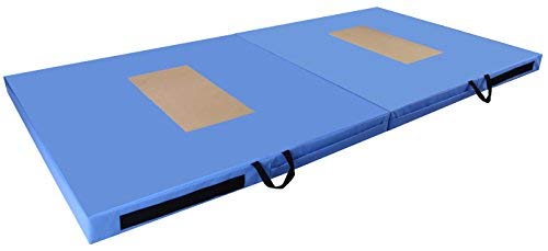 BalanceFrom GoGym All-Purpose 4'x8'x4 Extra Thick High Density Anti-Tear Gymnastics Gym Folding Exercise Aerobics Mats