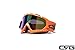 CRG Sports Orange Motocross ATV Dirt Bike Off Road Racing Goggles T815-7-6A Multi-Color Lens Orange Frame