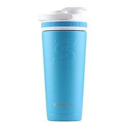 Ice Shaker 26 Oz Shaker Bottle, Stainless Steel