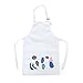 Opromo Colorful Cotton Canvas Kids Aprons with Pocket, Artist Apron & Chef Apron(S-XXL)-Blue-XL