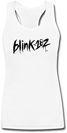BBY great Women's Blink 182 logo Tank Top for ladyWhite M