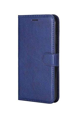 RK Seller Flip Cover for Samsung Galaxy M01 PU Leather Vintage Case with Card Holder and Magnetic Stand (Blue)
