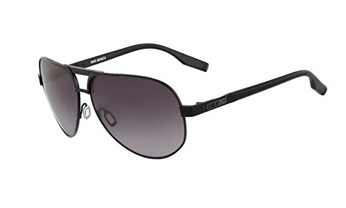 Nike Gradient Grey Lens Monza Sunglasses, Black/Satin Black
