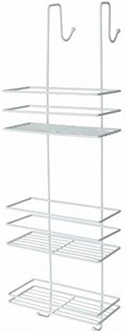 Deco Trading New 3 Tier Large White Hanging Bathroom Organiser Unit Shower Rack Storage Caddy With Deep Baskets