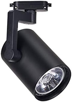 XXE Track Lighting,Ceiling Spotlight Wall Spotlight LED Ceiling Spotlight, 35W Commercial Shop Lighting, Kitchen Dining Room Bedroom Light (Color : Black, Size : Natural light)