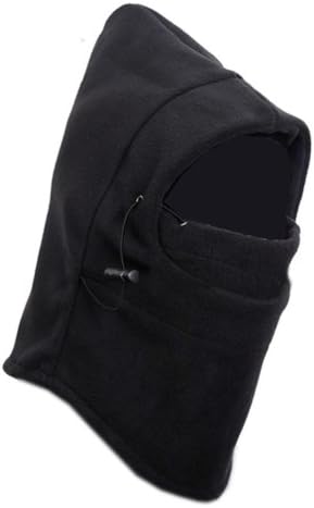 SumDirect 6 in 1 Thermal Hat Bike Wind Stopper Face Mask New Caps Neck Warmer(Black)