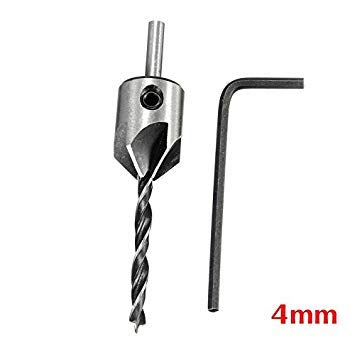 Generic Top Quty 1PC Drill Bits 4mm High-speed Steel Wood Chamfer Device + Wch