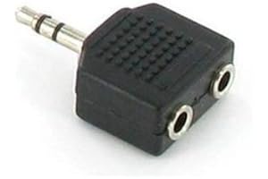 Headphone Jack Splitter 3.5mm Jack Plug Stereo Adaptor Dual Splitter for Tablets Laptop and Other Audio Devices Practical