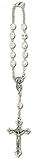 One Decade Auto Rosary For Rear View Mirror (Crystal Aurora Borelais)