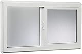 Vinyl Basement Slider Window, White