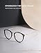 TIJN Vintage Round Clear Glasses Non-Prescription Eyeglasses Frames for Women Men,Oversized Metal Oval Eyewear(Tortoise)