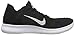 Nike Men's Free Rn Flyknit Running Shoe, Black/White, 11 D(M) US