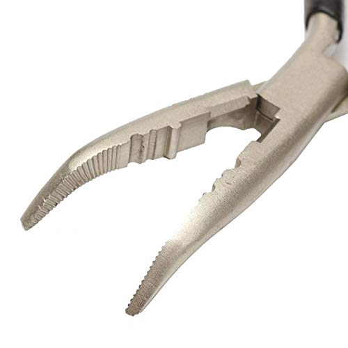 17cm Stainless Steel Fishing Pliers Scissor Hook Removal Tool Line Cutter Tackle - Thumbnail 4