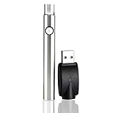 Hemp Oil Charger Pen - Slim Durable Oil Premium Pen Variable Voltage 510 Kit-Easy to Apply, Remove, and Change Styles (Stainless Steel)