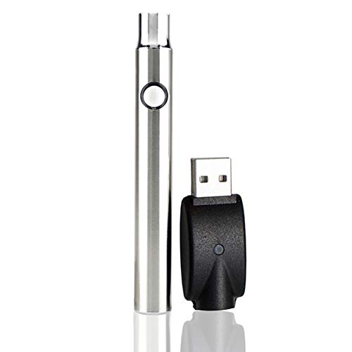 Hemp Oil Charger Pen - Slim Durable Oil Premium Pen Variable Voltage 510 Kit-Easy to Apply, Remove, and Change Styles (Stainless Steel)