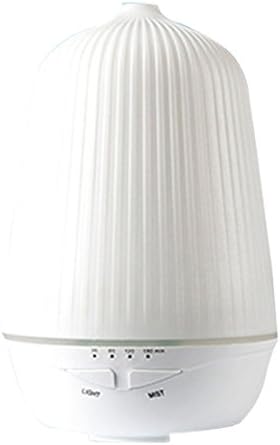 HF morning Simple Ultrasonic Humidifier Aroma Diffuser Portable Cool Mist Humidifier Diffuser Whisper-quiet Air Purifier Dry Automatic Shut Off Night Light (105×105×170mm, White)