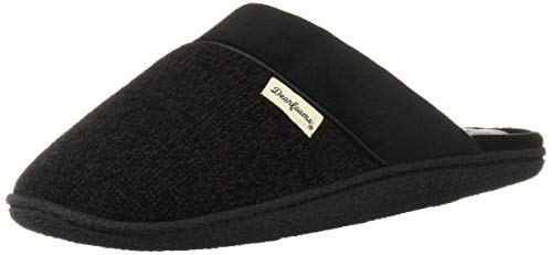 Dearfoams Women's Samantha Knit Closed Toe Scuff Slipper, Black - Main Image
