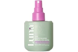 Luna Daily The Everywhere Spray-to-Wipe 100ml Fragrance Free| Natural Feminine Care, pH Balancing, Plant-Based, No Rinse, Hypoallergenic, Daily Use, Prebiotic, Vegan, Sensitive Skin, Intimate Cleanser