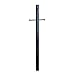 Design House 502047 Outdoor Steel Lamp Post with Plastic Cross Arm and Photo Eye, Dusk to Dawn Sensor, Black