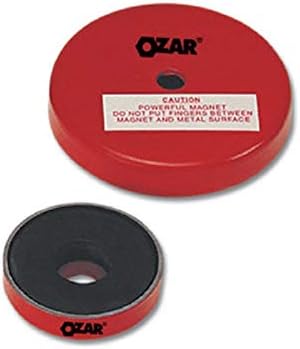 Ozar AMP-0656 Stainless Steel Shallow Ceramic Magnets (Multicolor)