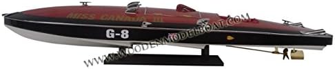 Gia Nhien SB0044P Miss Canada III Wooden Model Speed Boat