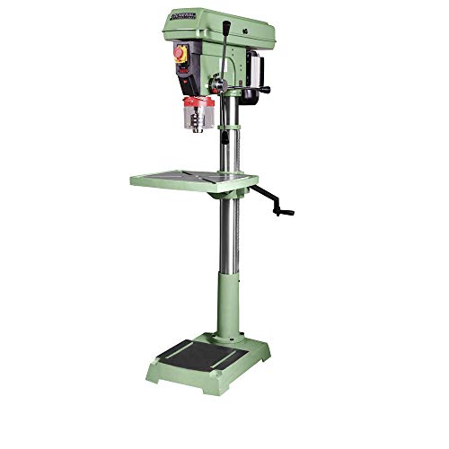 General International 75-510 M1 Floor Commercial Mechanical Variable Speed Drill Press, 20", Green
