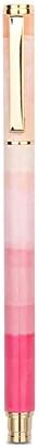 METAN 0.5mm Paint Splash Standard Metal Roller Ball Pen Splashed Red and Blue Barrel Luxury Rollerball Pens Stationery Gifts with Pen Gift Box (Red)