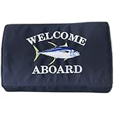 Custom Yellowfin Tuna Welcome Aboard Gunwale Cover Boarding Mat for Boat