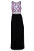Asvivid Womens Bohemian Floral Printed Sleeveless Maxi Dress Casual Summer Long Dress Sundresses M Black1