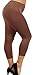Simplicity Women's Lovely Plus Size Solid Color Seamless Capri Leggings