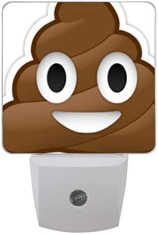 Soloatman poop Plug-in LED Night Light Lamp Dusk to Dawn Sensor Hallway