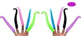 HAPTIME 10 Pack Octopus Tentacle Finger Puppets Toy Tentacle Mcphee Hands Party Favors