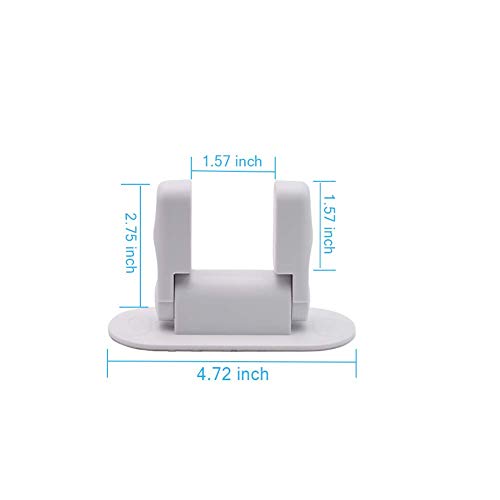 Door Lock for Baby Safety Child Proof Doors Handles Lever Locks Toddler Protector by Slicemall (White, Pack of 2)