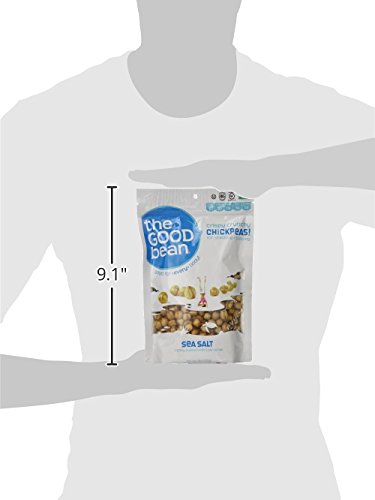 THE GOOD BEAN CHICKPEA SNACK-SEA SALT-6 OZ