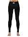 ODODOS Power Flex Yoga Pants Tummy Control Workout Non See-Through Leggings with Pocket,Black,X-Large