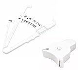 AZMED Skinfold Body Fat Caliper Set, Measure Tape Included, Black
