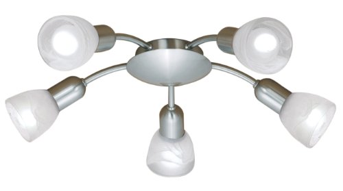 Eglo 27325A Dakar Wall Light, Matte Nickel